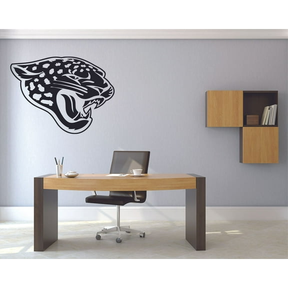 Jaguar Logo Silhouette Animals Jaguars Animal Cartoon Wall Sticker Art Decal for Girls Boys Room Bedroom Nursery Kindergarten House Fun Home Decor Stickers Wall Art Vinyl Decoration Size (8x10 inch)