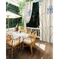thumbnail image 5 of nqOlkjepod Outdoor Curtains for Patio Waterproof, Botanical Blue Floral Outdoor Privacy Panels Grommet, Rustic Summer Flowers Blackout Outside Curtains for Porch/Cabana/Pergola 54"x95", 1 Panel, 5 of 8