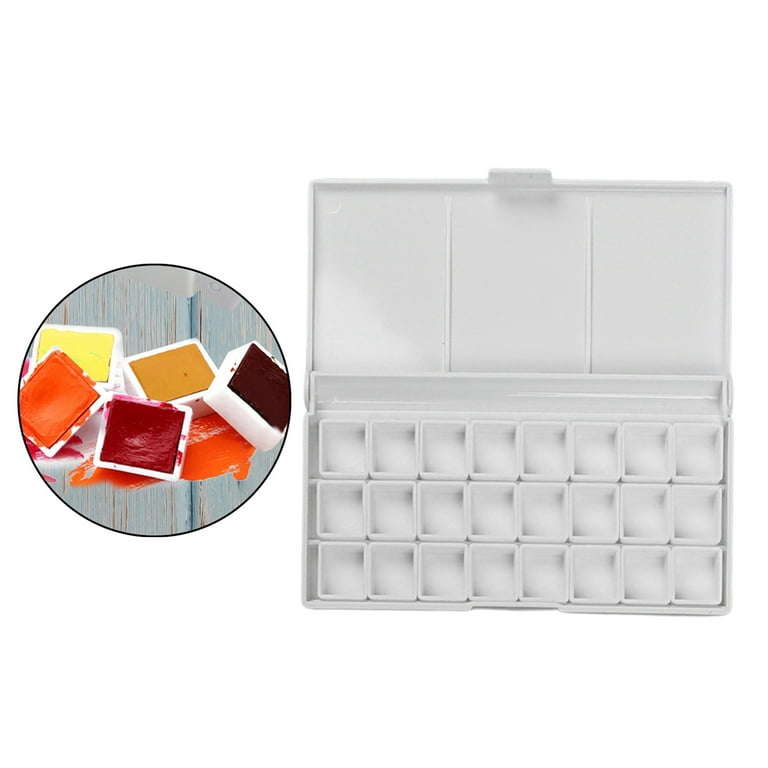 Paint Tray Palettes Plastic Pan Pallet 24Grids for Kid Adult Student  Watercolor