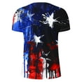 thumbnail image 5 of Zylanna Men's T-Shirts Tee, Short Sleeve America Flag Print Summer V-Neck Fashion Tops for Mens Multicolor, 5 of 5
