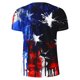 thumbnail image 5 of Blusas y camisas de manga corta con cuello en V, moda de verano, camiseta informal de cuello redondo estampada para hombre, top de algodón de imitación para hombre, 5 of 5