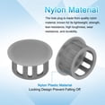 thumbnail image 3 of 100 piezas de tapones de agujero de plástico de nylon, tapones de agujero de tornillo redondo de 3/5" (16mm) para muebles de cocina, gris oscuro, 3 of 7