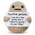 thumbnail image 1 of Mini papa positiva divertida, linda lana divertida papa positiva tejida, regalos positivos regalos divertidos papa positiva para regalo de año nuevo, 1 of 5