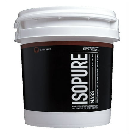 Isopure Mass Protein Powder, Dutch Chocolate, 53g Protein, 7 Lb