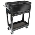 JEGS 81438 HeavyDuty Tool Box, Mobile Rolling Chest, 27.2L x 15.2W x