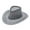 Grey, variant on Tiqkatyck Cowboy Hat Clearance, Adult Casual Solid Stitch Summer Fashion Cowboy Sun Hat Wide Brim Hats Sun Cap Sun Hats for Women, Cowgirl Hat Red One size