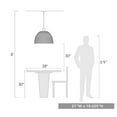 thumbnail image 3 of Golden Lighting Rue 5-light Pendant in Matte Black and Rubbed Bronze shade, 3 of 3