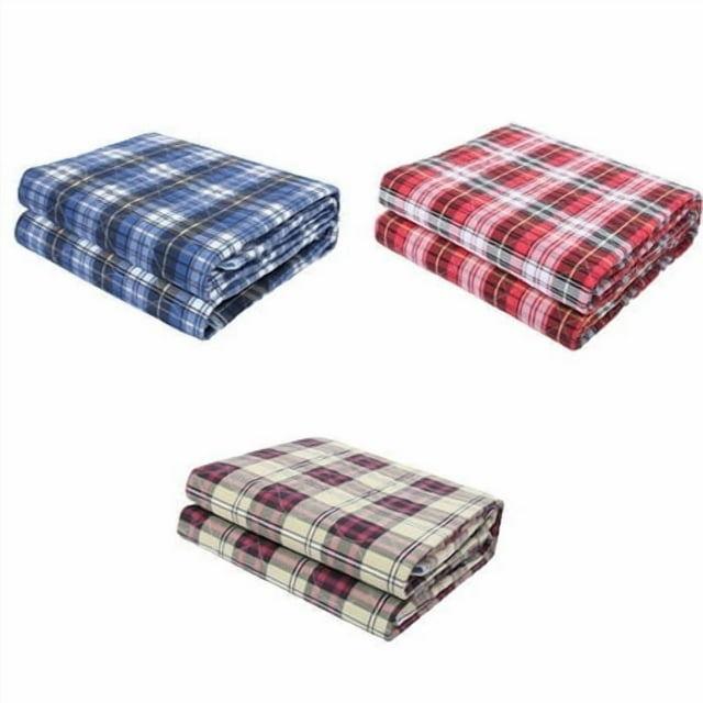 Large Multicolor Urine Mats TPU Waterproof Foldable Home Cotton Incontinence Pad Foldable Diaper Absorbent Mattress Nappy Bed Sheets Blue Plaid2