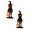 A12 Black 7.9" 2PC, variant on Clearance! 2Pcs Pumpkin Witch Lantern Figurine, Spooky Whimsy Halloween Home Decor, Spook Pumpkin Lamp, Vintage Gothic Resin Statue, Glowing Hat Staff Wizard, Scary Handpainted Figure Gift 7.9"