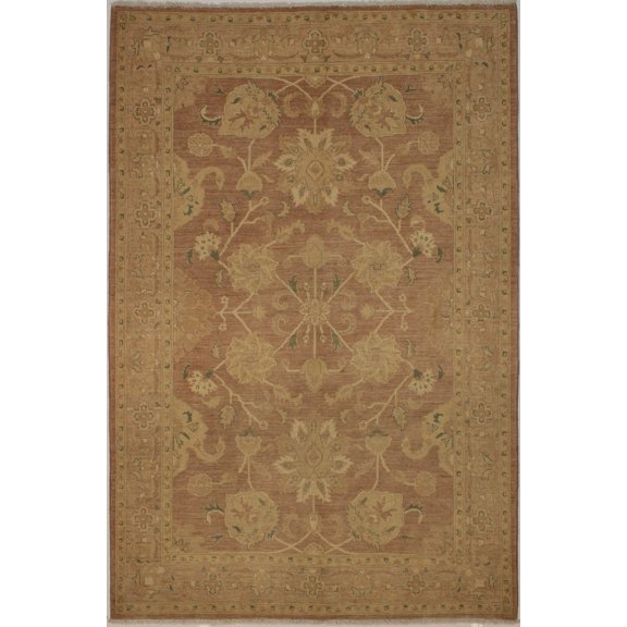 Peshawar Selene Chocolate/Beige Rug, 6'0" x 8'9"