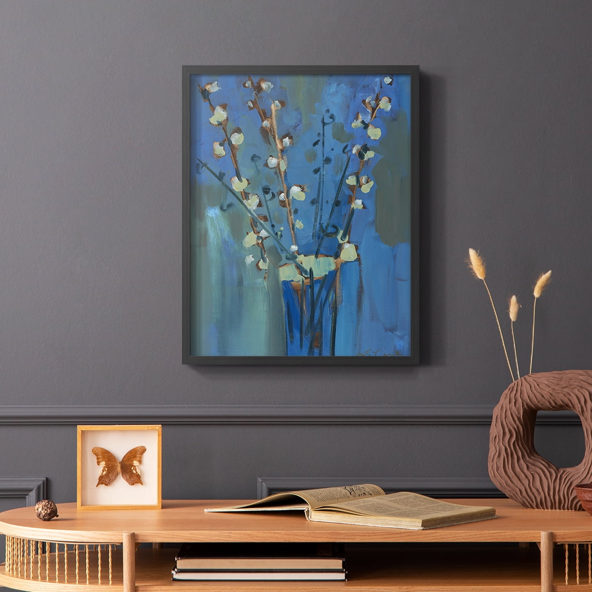 Winter Willow II Framed Print - Solid Wood in Single Picture Frame Solid Wood 2 Framed Print