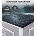 thumbnail image 5 of 77" Large Catio Outdoor Cat Enclosure, 4 Tiers Cat House for Outdoor Indoor with Weatherproof Roof, 3 Resting Rooms, 3 Platforms, 5 Windows, Gray, 5 of 12