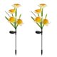 thumbnail image 1 of String Lights 2 Pack Solar Daffodil Lights Decorative Path Lights for Backyard Path Walkway Lawn White, 1 of 4