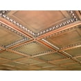 thumbnail image 2 of Drop-In, Glue-Up 2'x2' Faux Tin PVC Ceiling Tile In Aged Copper, Sample, 2 of 5