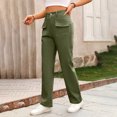 thumbnail image 4 of biudgviw Lounge Pants for Women Fall Comfy High Waist Work Office Pants Loose Wide Straight Leg Business Casual Pants with Pockets, 4 of 4