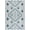 Grey/Aqua, variant on SAFAVIEH Courtyard Floella Geometric Indoor/Outdoor Area Rug, 8' x 11', Navy/Aqua