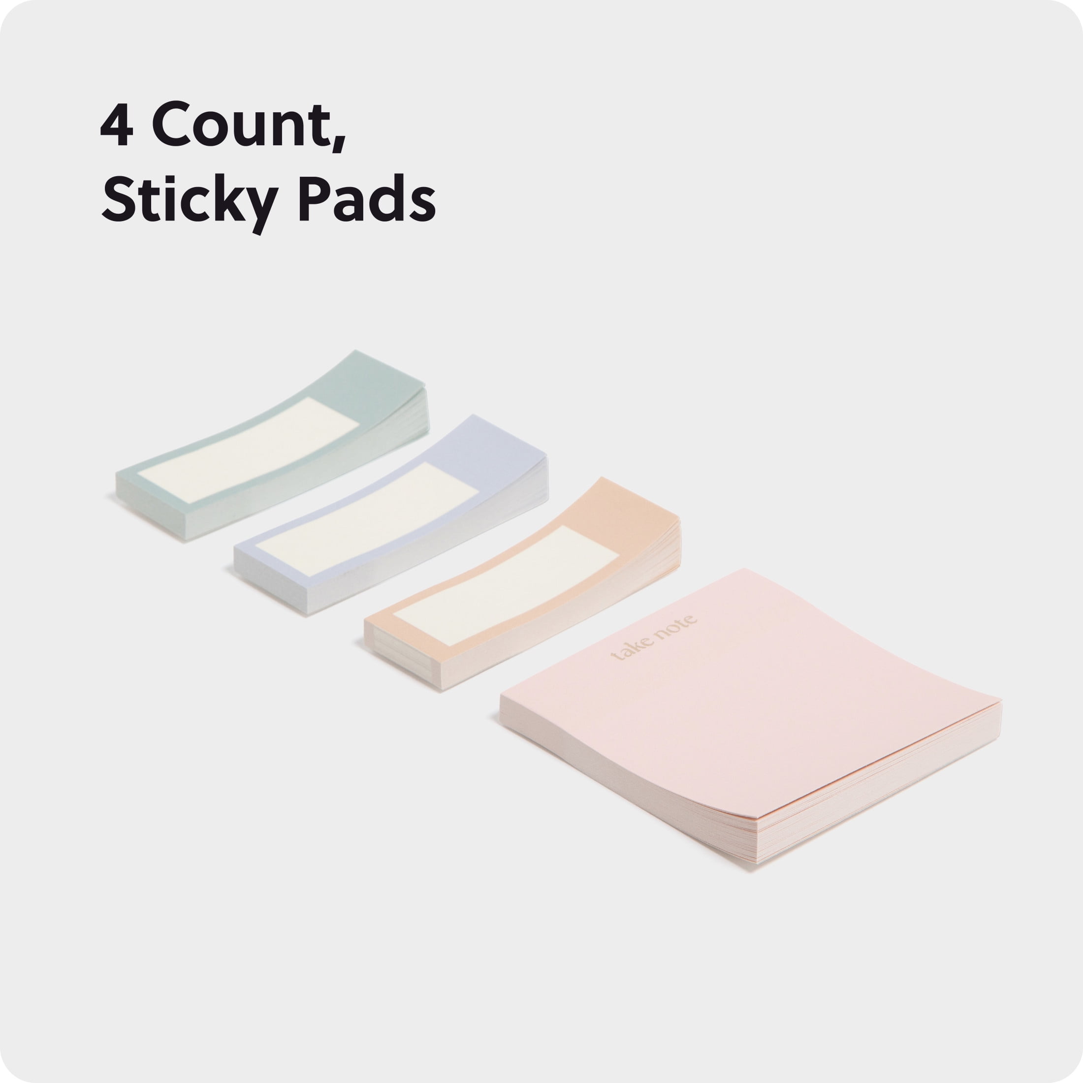 U Brands Sticky Notes and Tabs, Set of 4, 60 Sheets Each, Folklore Fauna