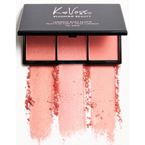 K.Voss Blushing Beauty Luminous Blush Palette Cora Rosy Peaches .42