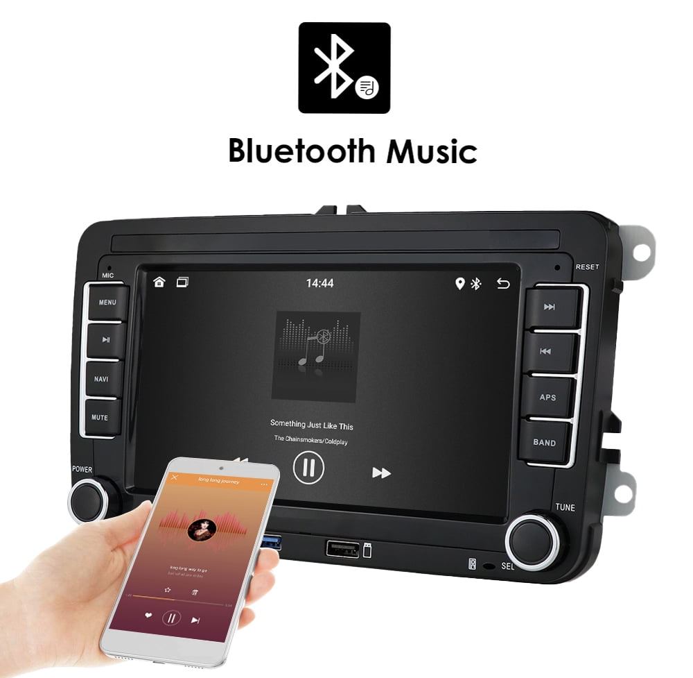 Estéreo de coche Android 11 para VW Passat Golf Jetta Tiguan doble DIN 7  pulgadas pantalla táctil radio coche con Bluetooth navegación GPS WiFi FM