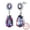 Rainbow Mystic Topaz, variant on 10Ct Teardrop Dangle Earrings Women Blue Topaz March Birthstone Aquamarine Jewelry 925 Sterling Silver Birthday Mother's Day Gifts