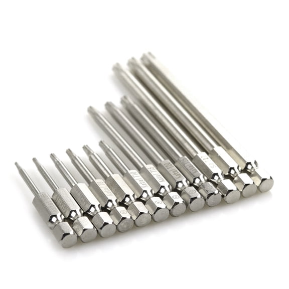 Versatile Magnetic Torx Screwdriver Set/12pcs, with Handle Long Hexagonal Shafts