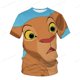 thumbnail image 1 of Disney Lion King Simba 3D PrintedAnime niños camiseta verano Casual lindo niños niñas camiseta Tops cuello redondo niños camisa Anime Clothing100 Gao Jinjia LED, 1 of 2