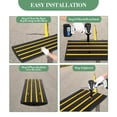 thumbnail image 3 of Yiwa Heavy Duty 48 Inch Rubber Curb Ramp for Driveways, Low Profile Slope Design with Built-in Water Channel for Drainage, Suitable for Cars, Loading Dock, Garage, and Curbside Use, 3 of 6