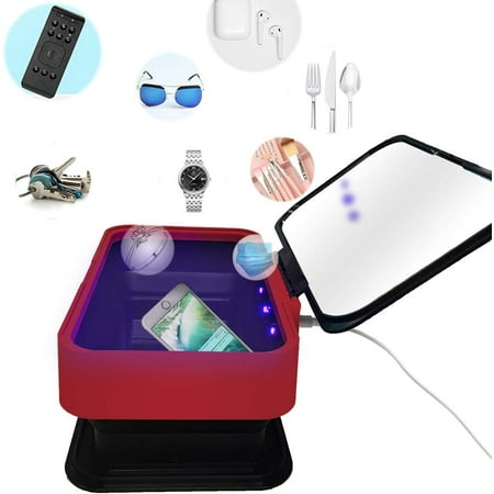 UV Phone Sanitizer, Portable UV Phone Sterilizer Cleaner Case, Multi-Use Smartphone Disinfection for Mobile Phone Jewelry Keys