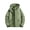 Green, variant on Fashion Winter Jacket Men'S Stitching Drawstring Hooded Slim Jacket Coat Outwear White