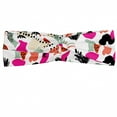 thumbnail image 1 of Abstract Headband, Formless Colorful Shapes Design with Dots Abstract Simplistic Modern Art Pattern, Elastic and Soft Women's Bandana for Sports and Everyday Use, Grey Red Coconut, by Ambesonne, 1 of 3