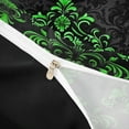 thumbnail image 3 of Manfei Victorian Damask Duvet Cover Toddler, Vintage Baroque Floral Bedding Sets Toddler Size, Black Green Comforter Cover Toddler, Breathable Bedroom Decor, Zipper Closure and Reversible 2 Pieces, 3 of 6