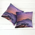 thumbnail image 6 of Ambesonne Landscape Throw Pillow Cover 2 Pack, Lake in Nantou Taiwan, 18", Pink Purple, 6 of 7