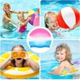thumbnail image 6 of 3 Pieces Kids Swim Caps for Long Hair Silicone Swimming Cap for Girls Boys Kids Teens with Long Curly Hair Braids Dreadlocks Large Waterproof Swim Hat, 6 of 12