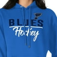 thumbnail image 3 of Women's G-III 4Her by Carl Banks Blue St. Louis Blues  Team Sport Tri-Blend Fleece Hoodie, 3 of 3