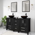 thumbnail image 6 of Eclife 60" Double Sink Bathroom Vanity with Manufactured Wood Top, 6 of 11