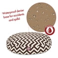 thumbnail image 5 of Majestic Pet Chevron Round Dog Bed Treated Polyester Removable Cover Chocolate Large 42 x 42 x 5, 5 of 6