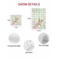 thumbnail image 7 of Easter Kitchen Dish Towels for Drying Dishes Set of 2, Spring Bunny Colorful Eggs Floral Leaves Grey Plaid Waffle Weave Microfiber Hand Tea Bathroom Towels Quick Dry & Absorbent Towel 15.7x23.6, 7 of 7