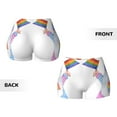thumbnail image 5 of Kdxio LGBT Gnomes Print Workout Shorts for Women Seamless Soft Smooth Gym Yoga Scrunch Active Shorts, 5 of 9
