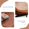 thumbnail image 5 of Heavenly Collection Counter Height Stool Set of 2, Tan Upholstered Seat with Black Metal Base, Modern Kitchen Counter Seating, 5 of 5