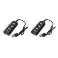thumbnail image 3 of Methold Hot 4 puertos USB 2.0 HUB Adaptador de expansión de enchufe con cable Concentrador de carga Computadora portátil Accesorio Type1 NO1, 3 of 6