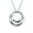 Grey, variant on Womens Inspirational Quote Circle Pendant Necklace Silver Plated Sterling Silver