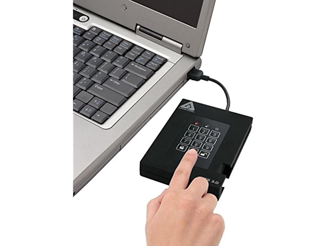 Apricorn Aegis Padlock Fortress A25-3Pl256-S2000f 2 Tb Solid State Drive - 2.5" External - Black