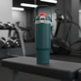 thumbnail image 2 of Ozark Trail 30oz Vacuum-Insulated Stainless Steel Dual Lid Insulated Tumbler, Double Wall Vacuum Insulated Travel Tumbler with Sip & Chug Lid,, Green, 2 of 11