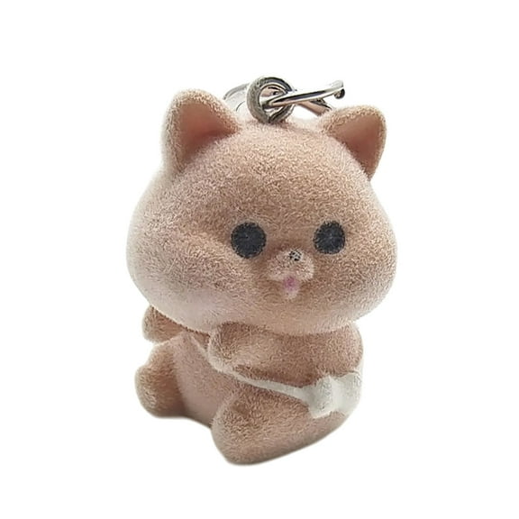 GRABLOOM Fashionable Keychain for Women Lady Girls with 3D Flocking Designing, Creative Key Holder Gift Bag Hanging Accessories