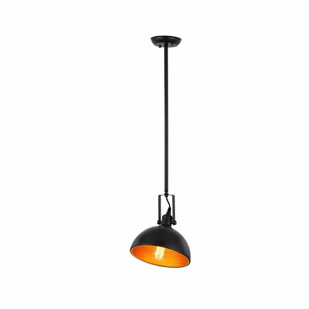 

OUKANING 9.25 Vintage Industrial Pendant Light Creative Farmhouse Barn Hanging Fixture E26 Max 40W Adjustable Height