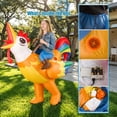 thumbnail image 5 of Magotan Chicken Unisex Halloween Inflatable Costumes with Riding Rooster Blow Up for Adult, One Size, 5 of 8
