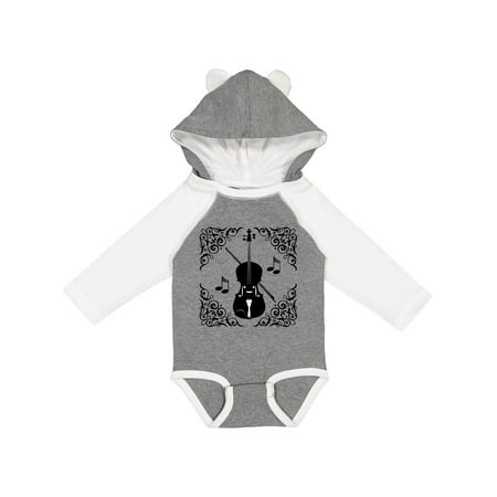 

Inktastic Violin Player Orchestra Gift Gift Baby Girl Long Sleeve Bodysuit