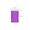 thumbnail image 2 of 4*8 Holographic Custom Printed Plastic Envelope Eyelashes Purple Bubble Compostable Mailer Bag 50pcs Package, 2 of 5