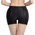 thumbnail image 3 of Defitshape Women's Shaper Hip Pads Butt Lift Padded Shapewear Shorts Curvy Hip Dip Padding Thigh Booty Elastic Band Tummy Firm Control Underwear Black Medium, 3 of 5
