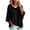 Black, variant on Women's Oversized Hooded Poncho Sweatshirts – Drawstring Short Sleeve Pullover Top with Ribbed Trim, Trendy Casual Loose Sweater, Comfy Soft Outfits for Daily, Lounge & Travel, M